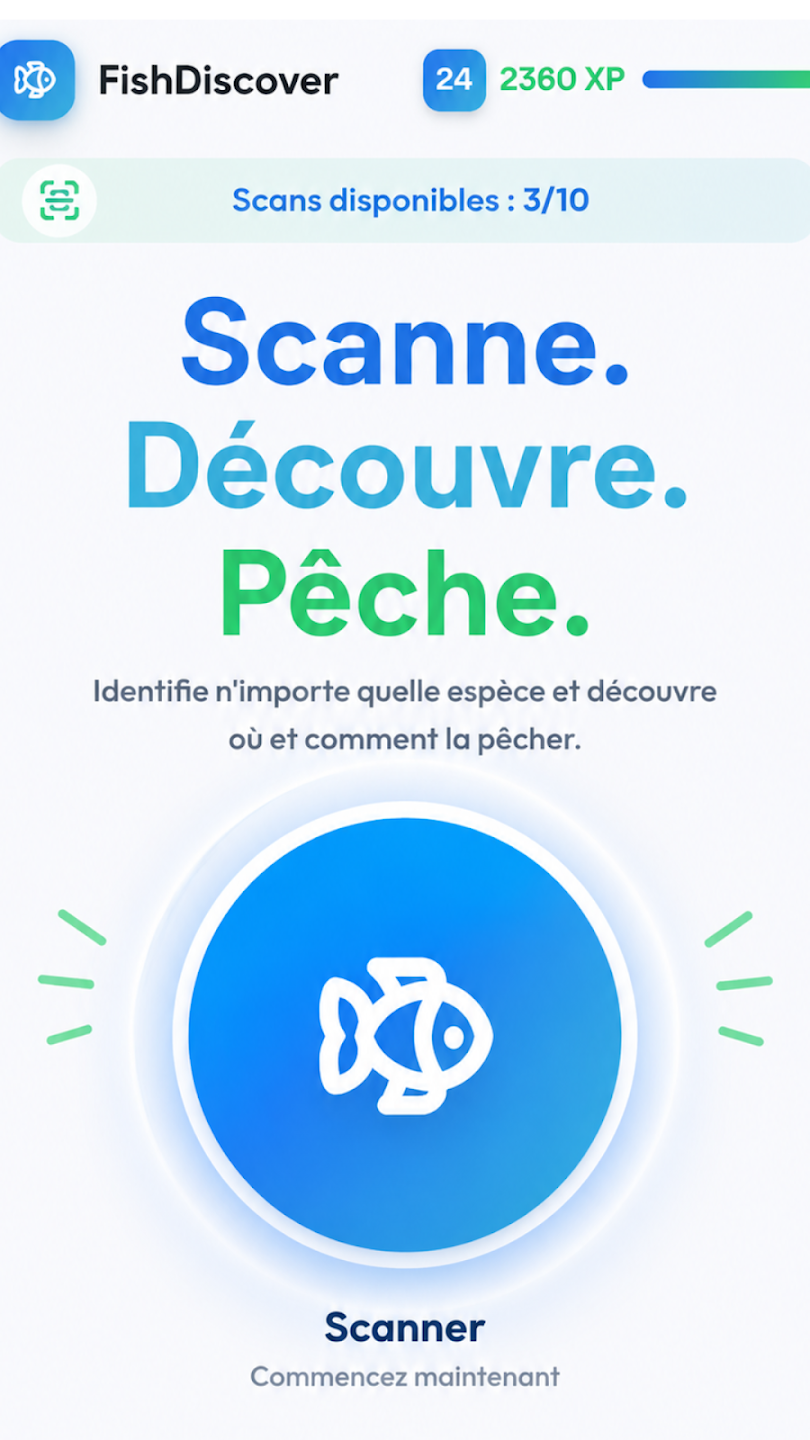 Projet FishDiscover développé par Luc Gireaud
