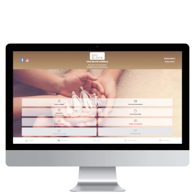 Capture du SaaS MyLock développé par Luc Gireaud